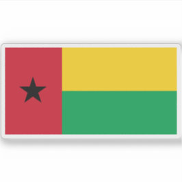 Flagge der Republik Guinea-Bissau Aufkleber