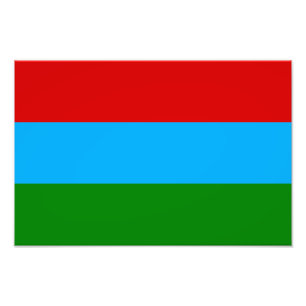 Flagge der Republik Karelien Fotodruck