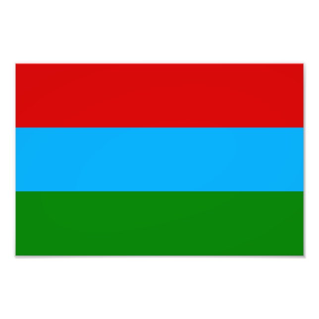 Flagge der Republik Karelien Fotodruck (Vorne)