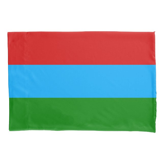 Flagge der Republik Karelien Kissenbezug (Vorderseite)