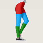 Flagge der Republik Karelien Leggings<br><div class="desc">Patriotische Flagge der Republik Karelien.</div>