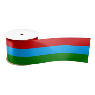 Flagge der Republik Karelien Satinband