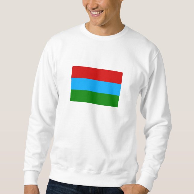 Flagge der Republik Karelien Sweatshirt (Vorderseite)