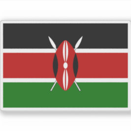 Flagge der Republik Kenia Aufkleber