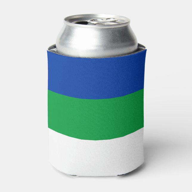 Flagge der Republik Komi Dosenkühler (Kanne Vorderseite)