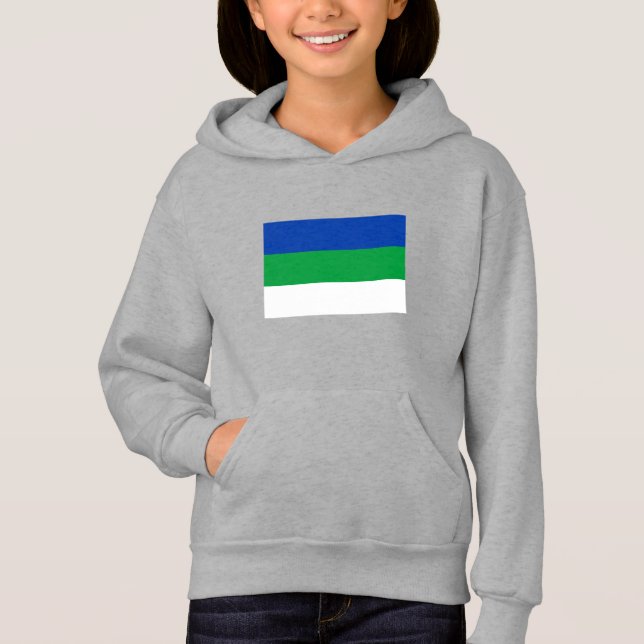 Flagge der Republik Komi Hoodie (Vorderseite)
