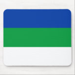 Flagge der Republik Komi Mousepad<br><div class="desc">Patriotische Flagge der Republik Komi.</div>
