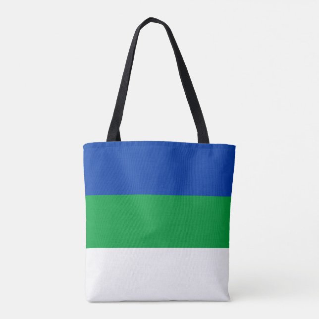 Flagge der Republik Komi Tasche (Rückseite)