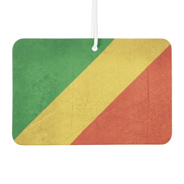 Flagge der Republik Kongo Autolufterfrischer (Vorderseite)