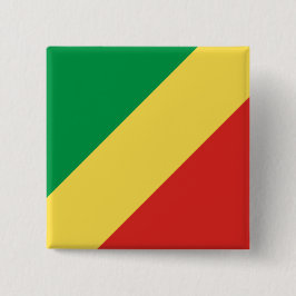 Flagge der Republik Kongo Button