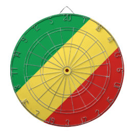 Flagge der Republik Kongo Dartscheibe