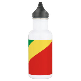 Flagge der Republik Kongo Edelstahlflasche