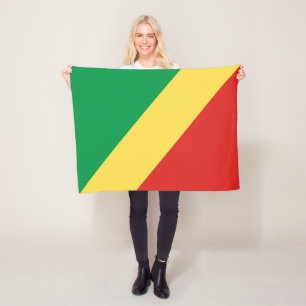 Flagge der Republik Kongo Fleecedecke