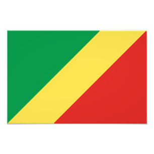 Flagge der Republik Kongo Fotodruck