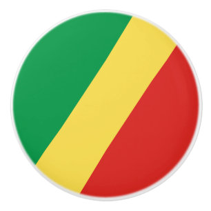 Flagge der Republik Kongo Keramikknauf