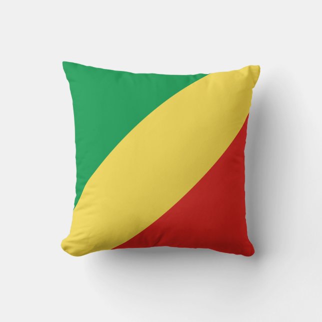 Flagge der Republik Kongo Kissen (Vorderseite)