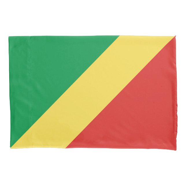 Flagge der Republik Kongo Kissenbezug (Vorderseite)