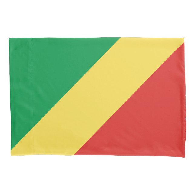 Flagge der Republik Kongo Kissenbezug (Vorderseite)