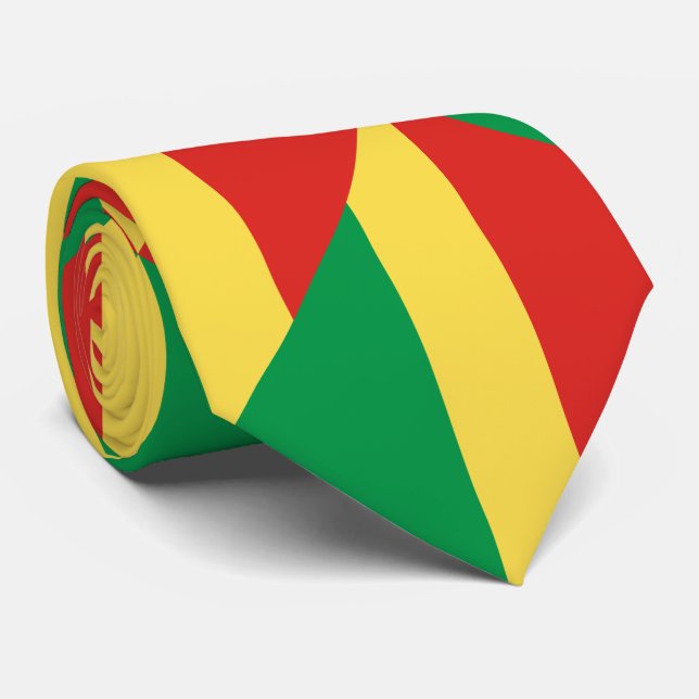 Flagge der Republik Kongo Krawatte (Gerollt)