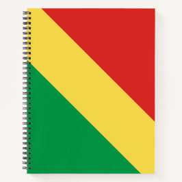 Flagge der Republik Kongo Notizbuch