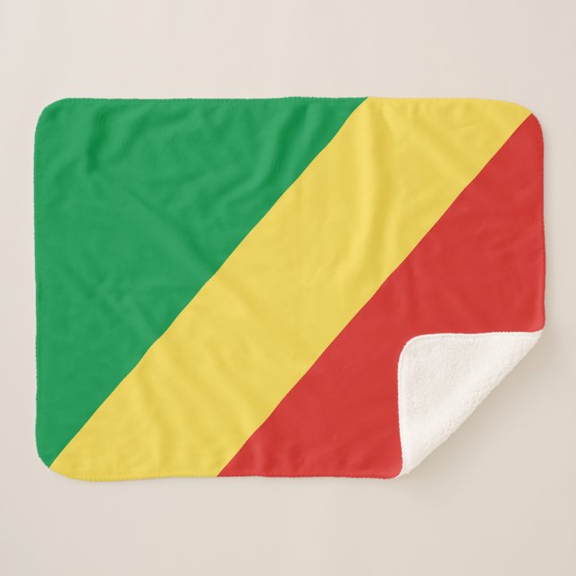 Flagge der Republik Kongo Sherpadecke (Vorderseite (Horizontal))