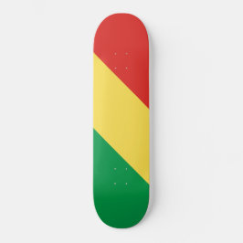 Flagge der Republik Kongo Skateboard