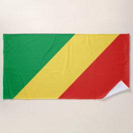 Flagge der Republik Kongo Strandtuch