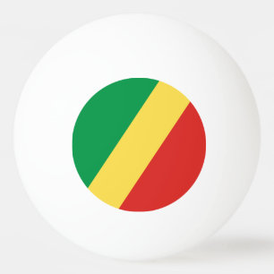 Flagge der Republik Kongo Tischtennisball