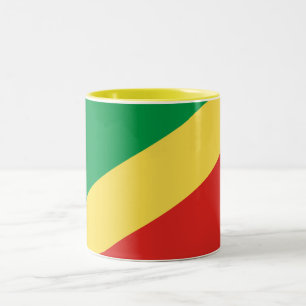 Flagge der Republik Kongo Zweifarbige Tasse