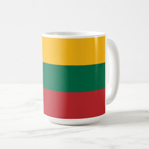 Flagge der Republik Litauen nach Maß geschnitten Kaffeetasse