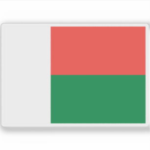 Flagge der Republik Madagaskar Aufkleber