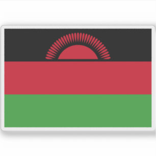 Flagge der Republik Malawi Aufkleber