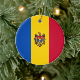Flagge der Republik Moldau Keramik Ornament
