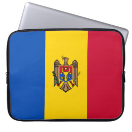 Flagge der Republik Moldau Laptopschutzhülle