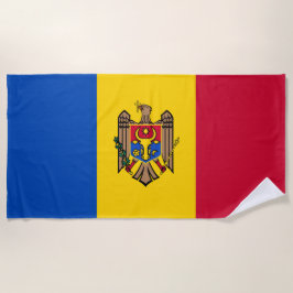 Flagge der Republik Moldau Strandtuch