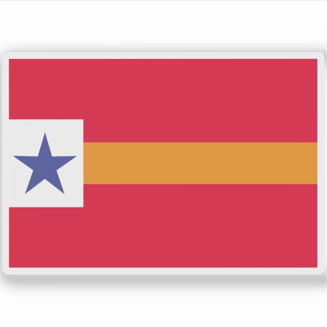 Flagge der Republik Niederkalifornien Aufkleber (Vorderseite)