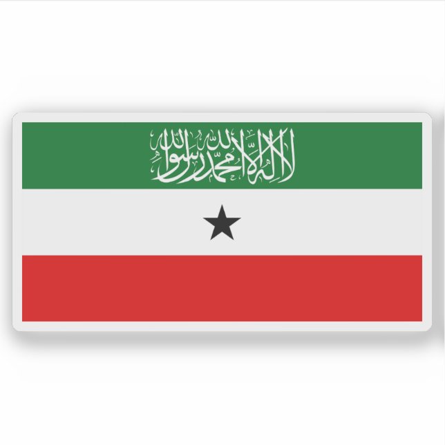 Flagge der Republik Somaliland (1996-1996) Aufkleber (Vorderseite)
