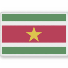 Flagge der Republik Suriname Aufkleber