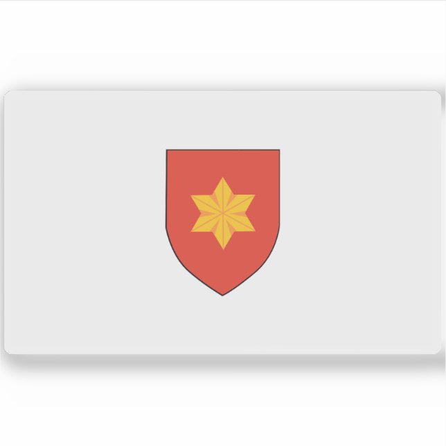 Flagge der Republik Tavolara (1886-1899) Aufkleber (Vorderseite)