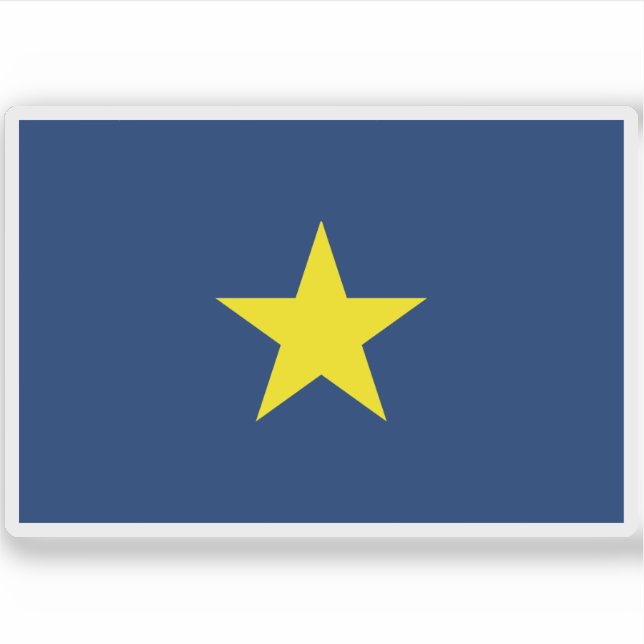 Flagge der Republik Texas (1836-1839) Aufkleber (Vorderseite)