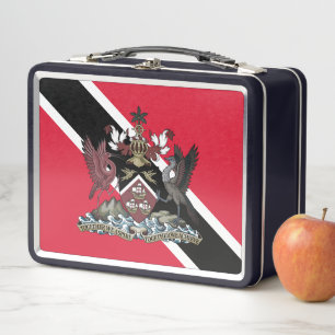 Flagge der Republik Trinidad und Tobago Metall Brotdose