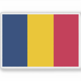 Flagge der Republik Tschad Aufkleber