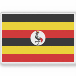 Flagge der Republik Uganda Aufkleber