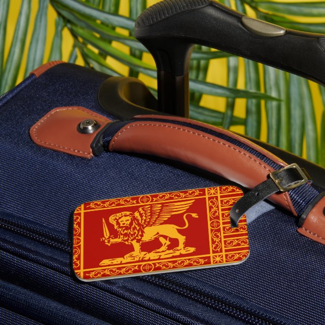 Flagge der Republik Venedig Gepäckanhänger (Vorderseite Insitu 3)