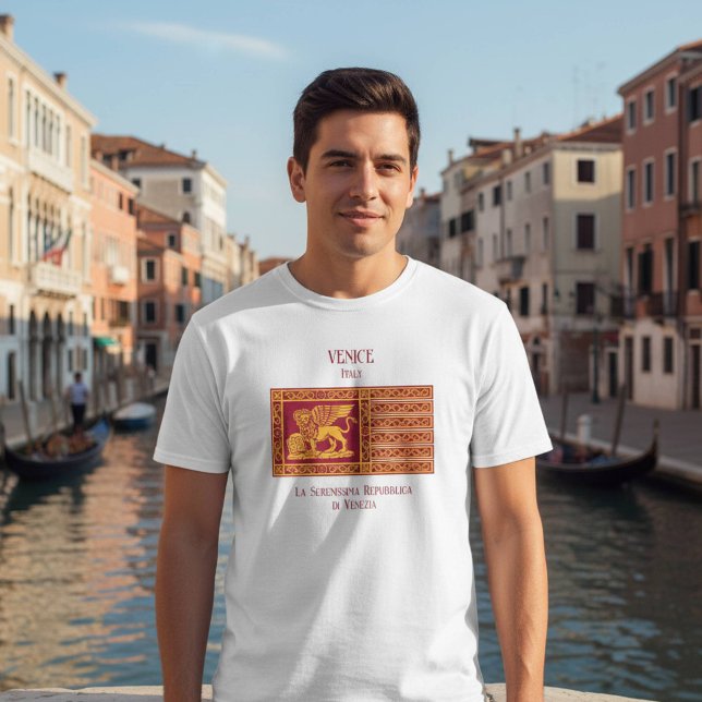 Flagge der Republik Venedig T-Shirt (Von Creator hochgeladen)