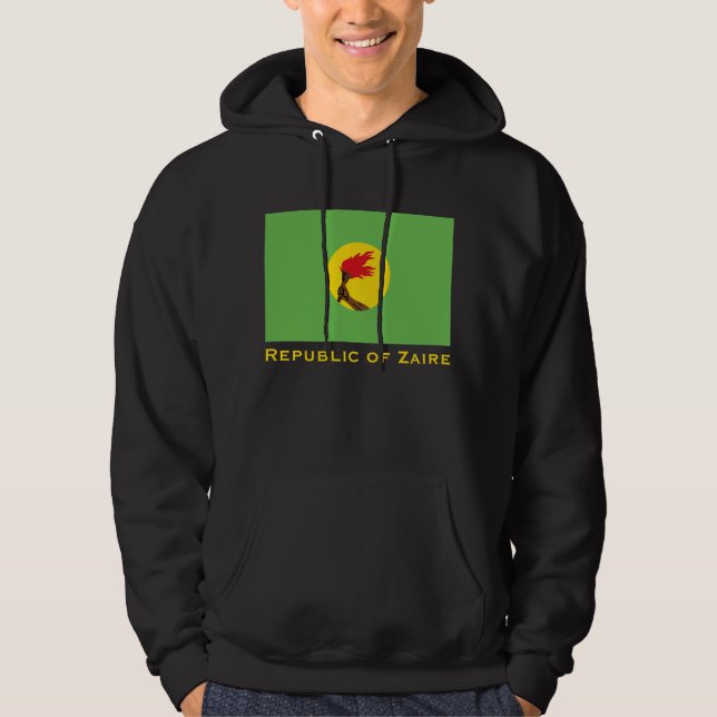 Flagge der Republik Zaire Hoodie (Vorderseite)