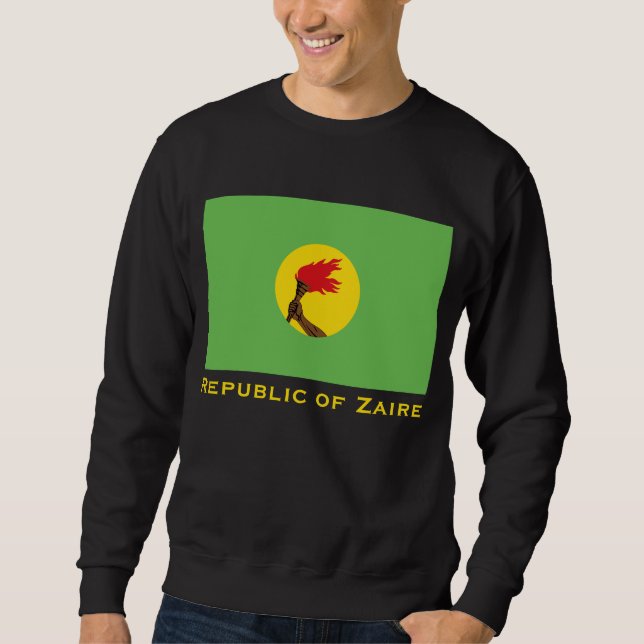 Flagge der Republik Zaire Sweatshirt (Vorderseite)