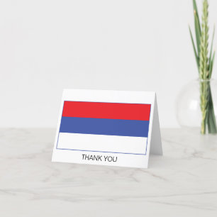 Flagge der Republika Srpska Dankeskarte