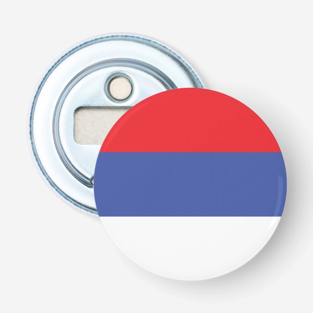 Flagge der Republika Srpska Flaschenöffner (Vorderseite)