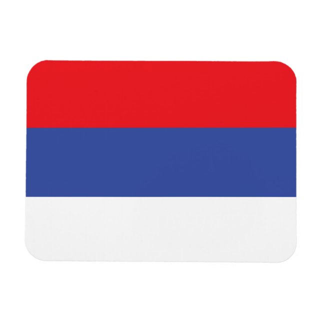 Flagge der Republika Srpska Magnet (Horizontal)